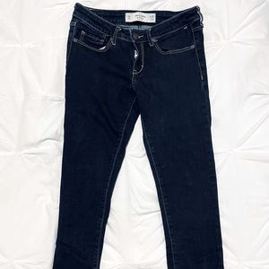 Abercrombie dark wash skinny jeans